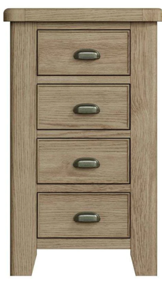 Oak 4 Drawer Chest