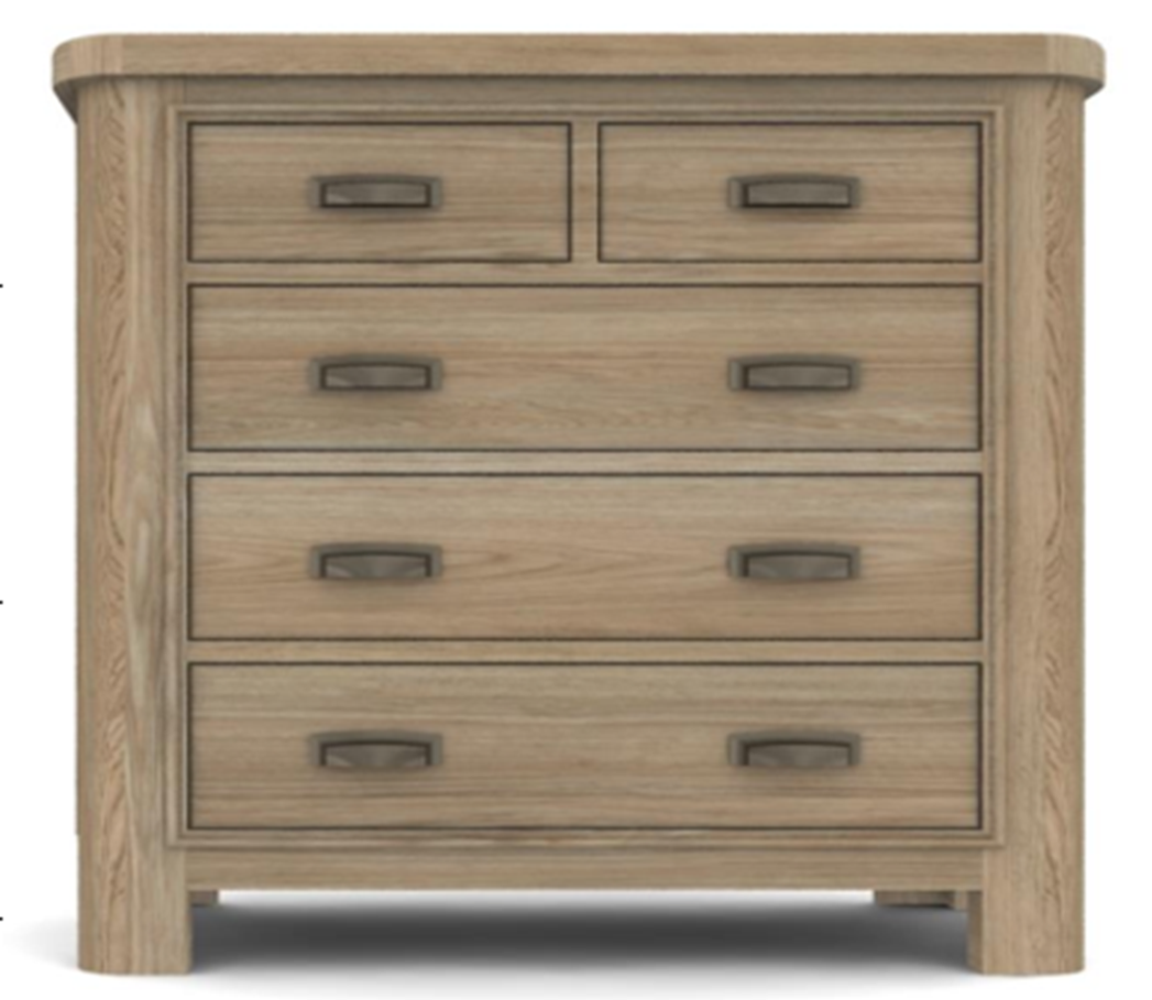 Oak 2 Over 3 Chest