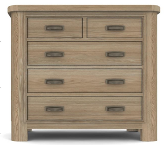 Oak 2 Over 3 Chest