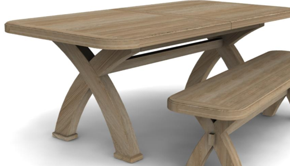 Oak Ext. Dining Table 2/2.5M