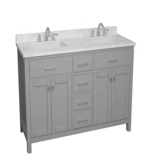 Light grey duo vanity 60