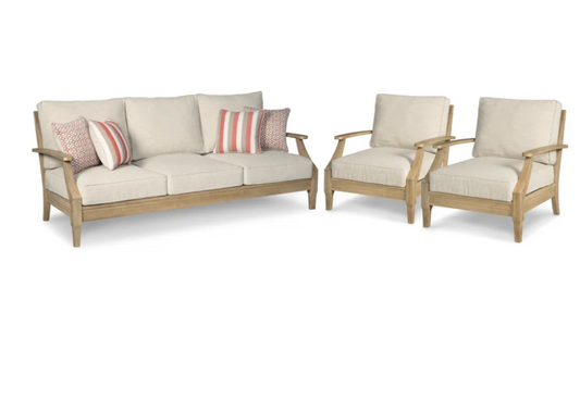 Eura Teak Look Sofa Single Seat