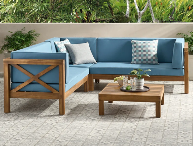 Ville Corner Sofa Set Long Seat