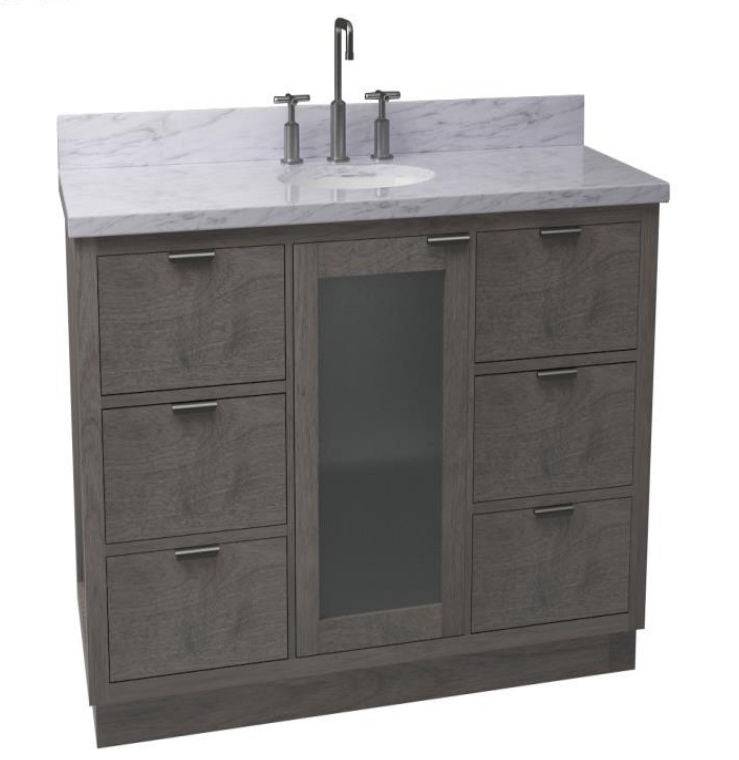 Haze marble vanity 60