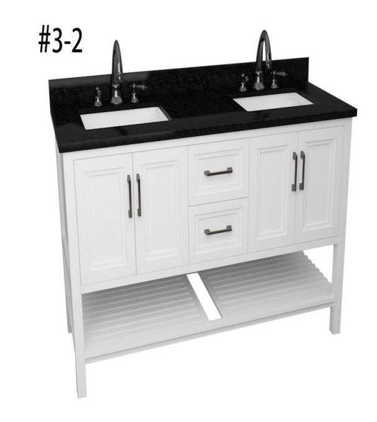 Noir marble vanity 60