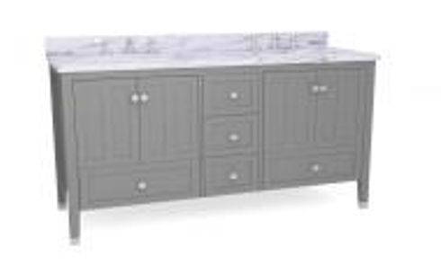Basic duo marble vanity 60