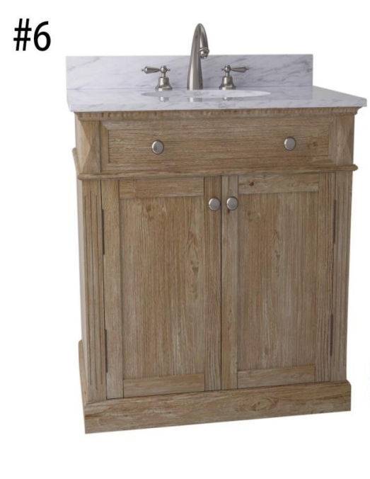 Washed beige marble vanity 36