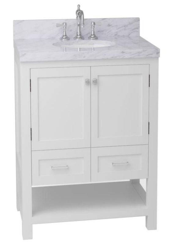 Basic solo marble vanity 36