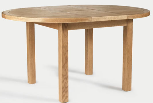 Woodland Ext Round Dining Table With 4 Legs