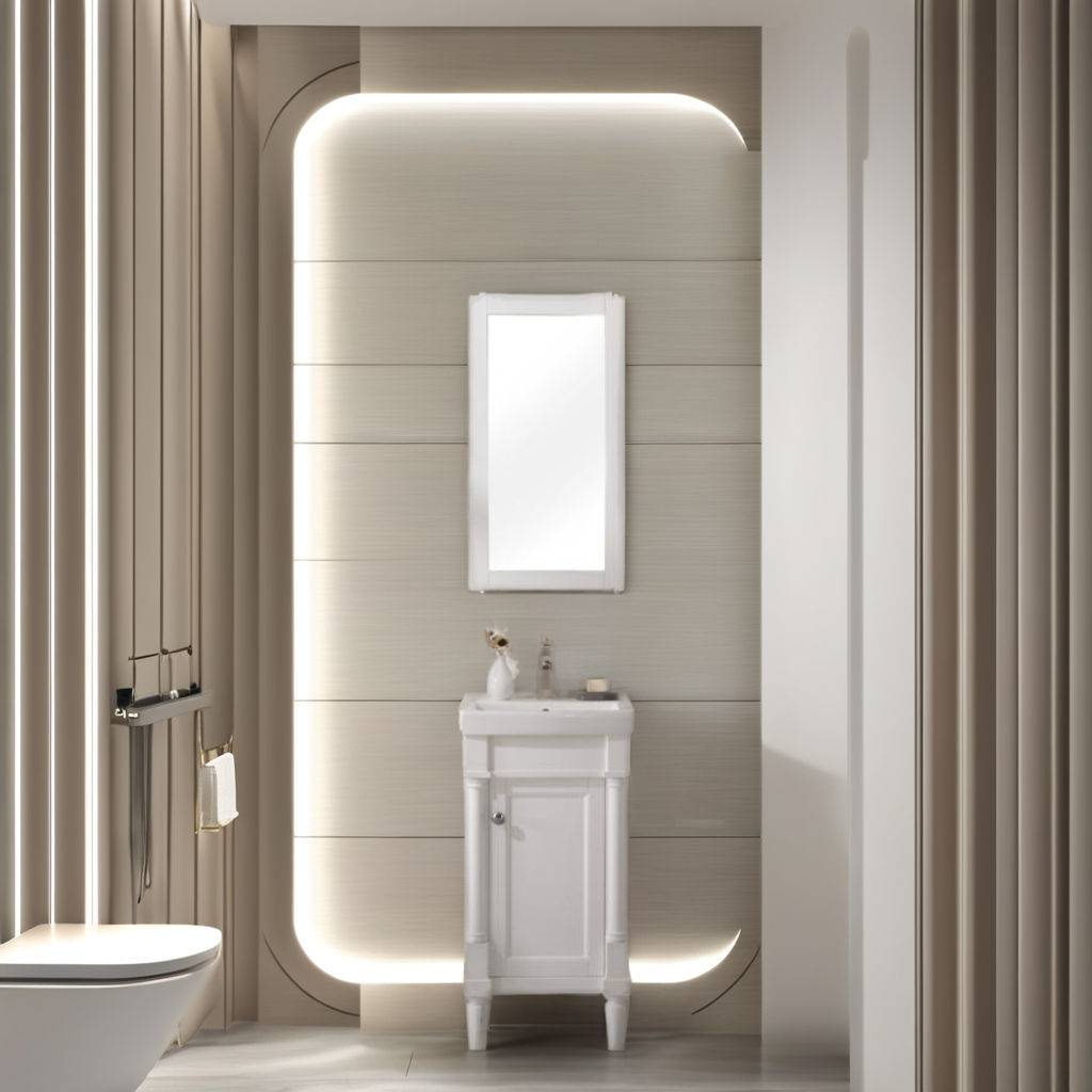 Luxe white vanity