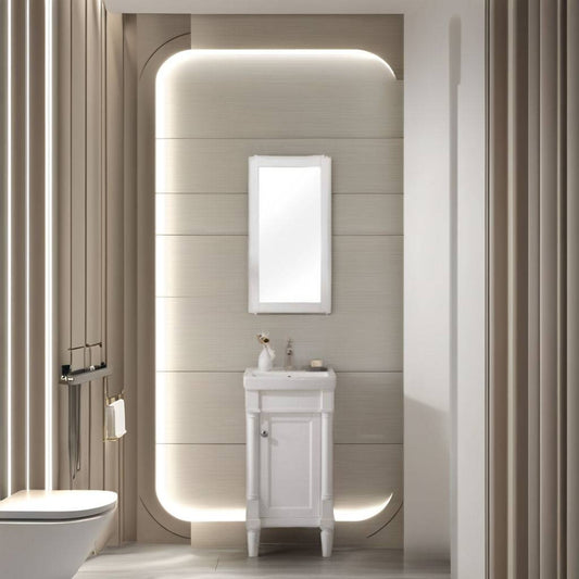 Luxe white vanity
