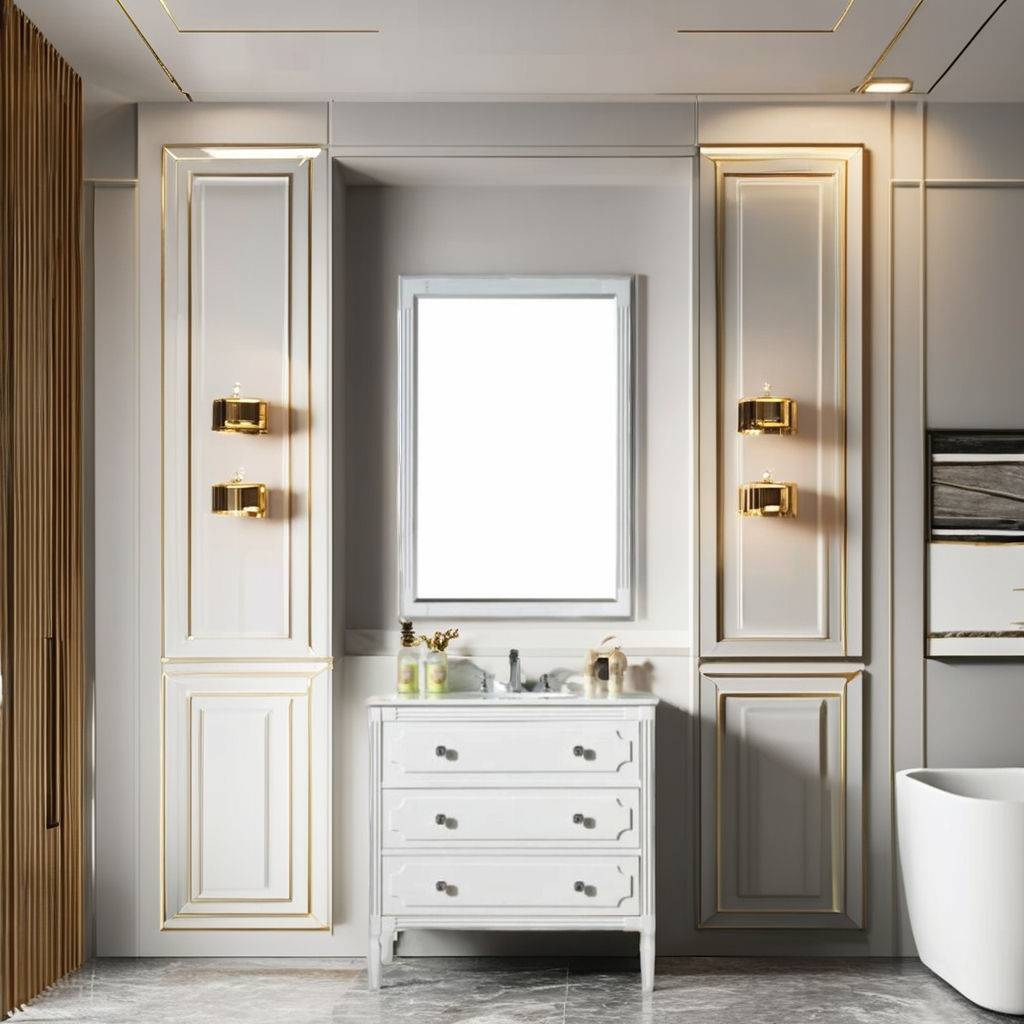 White Charm Vanity