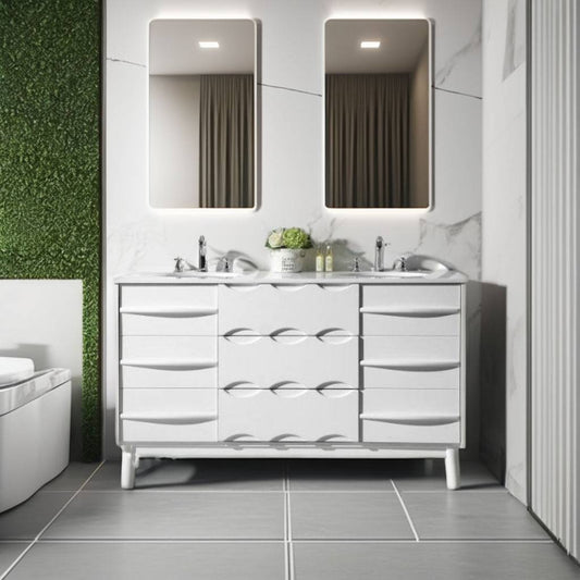 Ripple White Vanity
