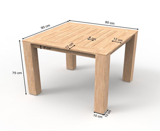 Dining Set Madona Square Table