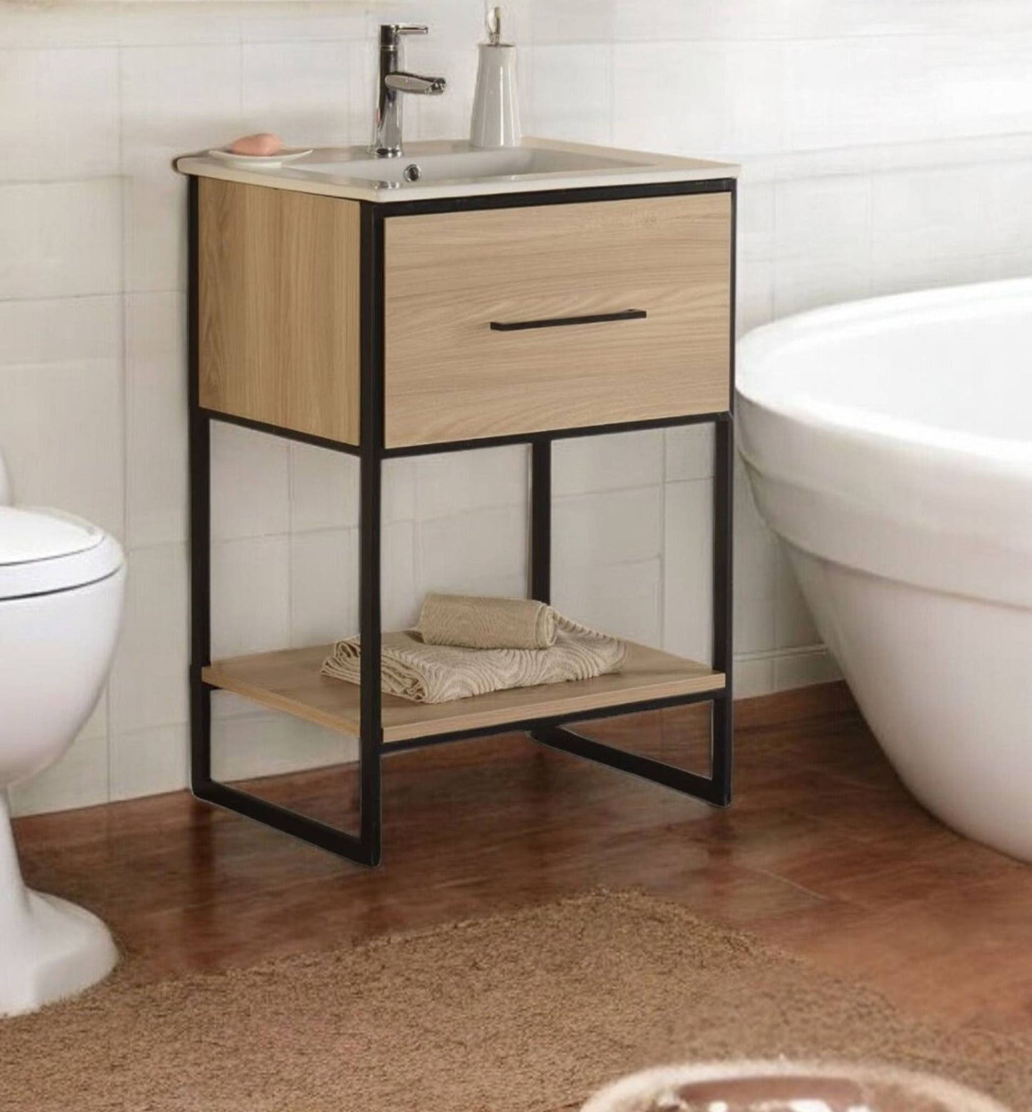 Minimalist Beige Vanity