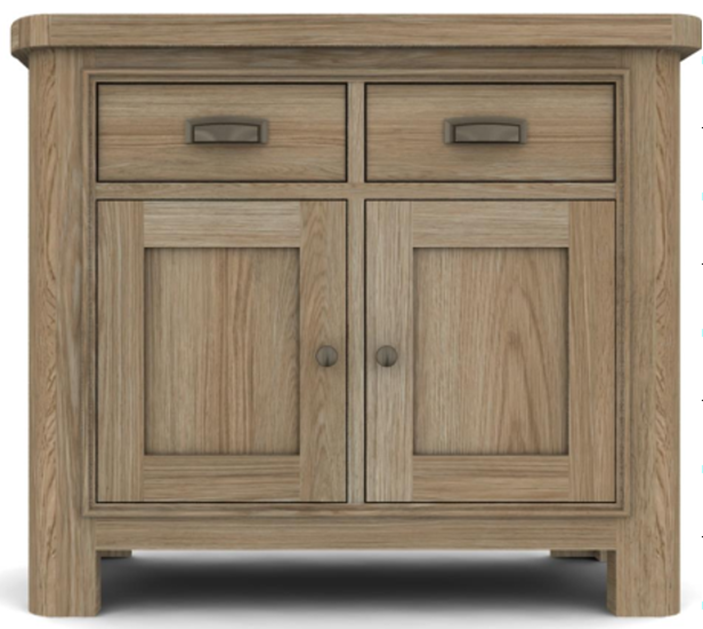 Oak 1 Drawer 2 Door Sideboard