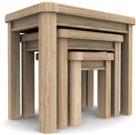 Oak Nest Of 3 Tables - Table 2